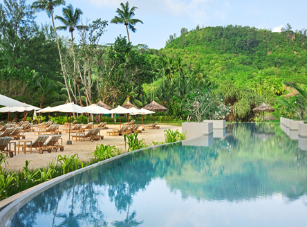 Main pool at Kempinski Seychelles Resort