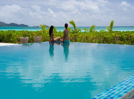 Acajou Hotel swimming pool with fabulous views 