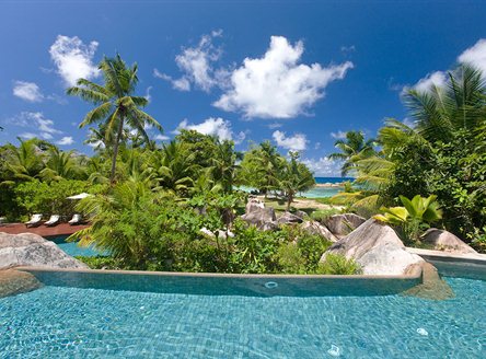 Constance Lemuria Resort has a fabulous 3-level swimming pool
