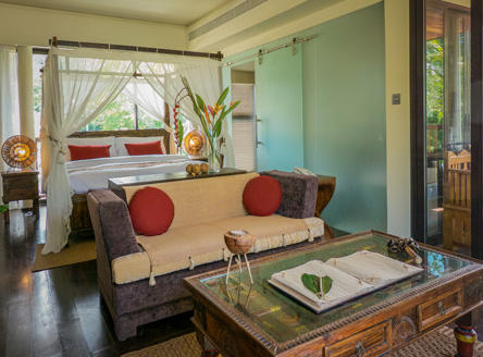 Luxury individually-styled Suite accommodation at Dhevatara