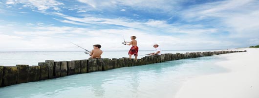 Family Fishing at Desroches Seychelles