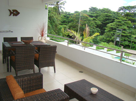 All apartments at Hanneman Holiday Residence include a balcony or terrace