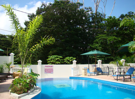 Hanneman Luxury Seychelles apartments include a fine swimming pool