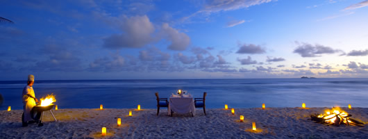 Romantic dining on your luxury holiday in Seychelles