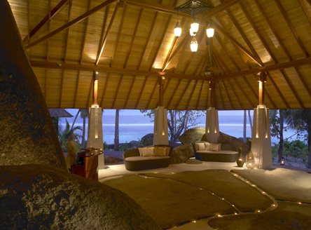 Hilton Labriz Seychelles fabulous Spa, set amongst giant granite boulders