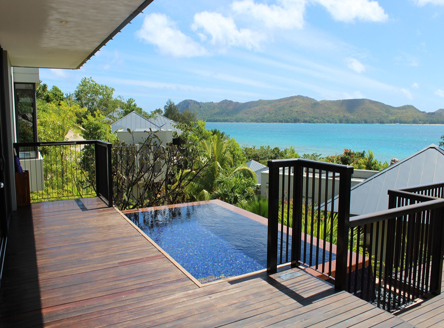 Fabulous views from your villa at Raffles Praslin Seychelles