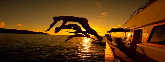 Small ship cruising in Seychelles offers close access to the sea!