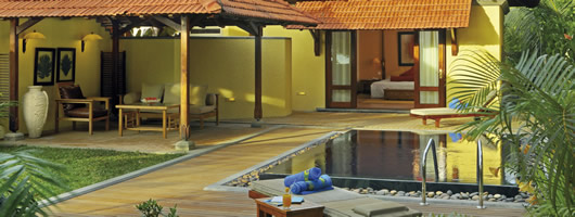 Sainte Anne luxury hotel in Seychelles