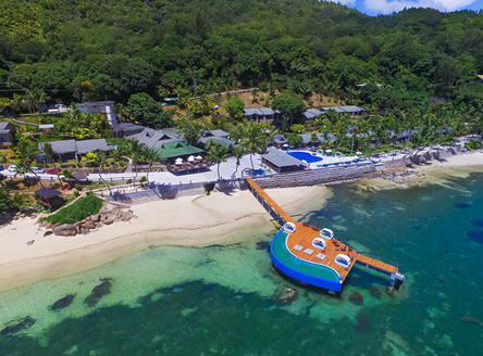 Coco de Mer Hotel Aerial