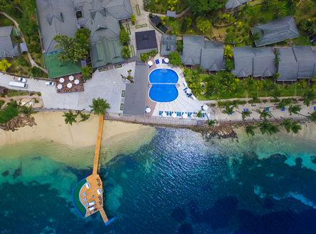 Coco de Mer Hotel Aerial Pool