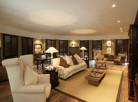 Library/TV room on Denis Island