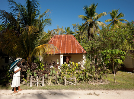 Lovely tropical gardens of Denis Island