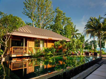 5-star Dhevatara hotel is set on Praslin Island's west coast