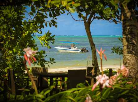 Dhevatara Beach Hotel is on Grand Anse beach on west coast of Praslin