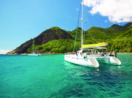 The stunning waters surrounding Silhouette Island Seychelles