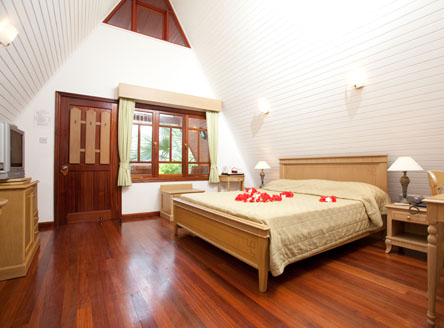 La Digue Island Lodge room interior