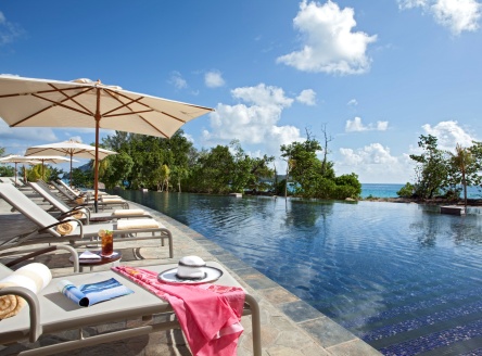 Main pool at Raffles Praslin