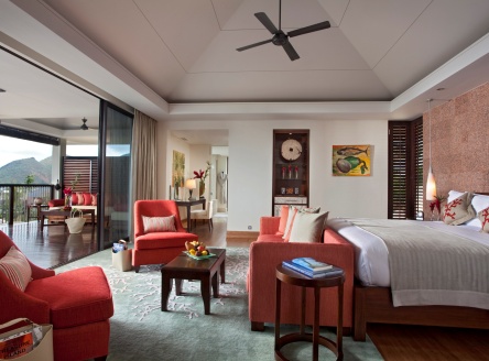 Raffles Praslin Seychelles villa interior