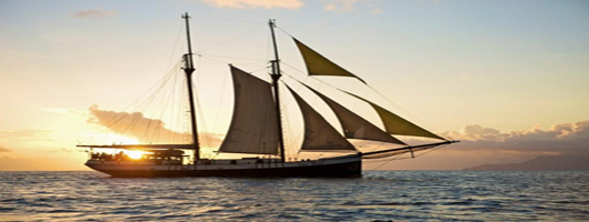 Romantic charms of sailing at sunset in Seychelles on SV Sea Pearl