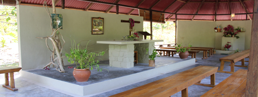 Why not marry in Denis Island's own tiny chapel?